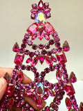 Czech Crystal Christmas Mantle Tree #144