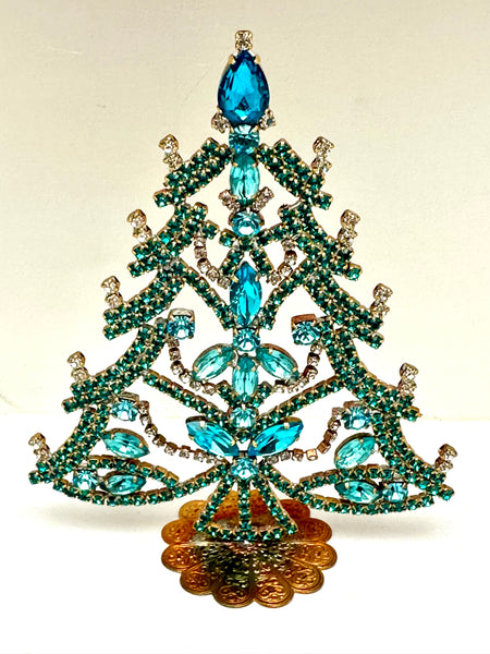 Vintage Czech Rhinestone Christmas Tree # 336