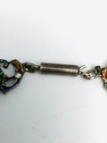 Antique Austro Hungarian Renaissance Silver Enamel Emerald Ruby Pearl Necklace