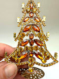 Czech Crystal Christmas Mantle Tree # 190