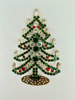 Vintage Czech Rhinestone Christmas Tree #334