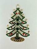 Vintage Czech Rhinestone Christmas Tree #334