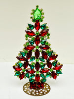 Vintage Czech Rhinestone Christmas Tree # 338