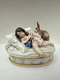 Meissen Child Rabbit Box Paul Helmig RESERVED Richard