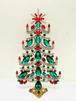 Czech Crystal Rhinestone Christmas Tree #283
