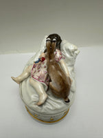 Meissen Child Rabbit Box Paul Helmig RESERVED Richard