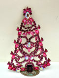 Czech Crystal Christmas Mantle Tree #144