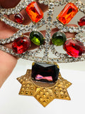 Vintage Czech Rhinestone Christmas Tree #345