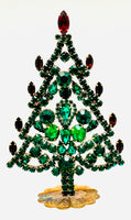 Vintage Czech Rhinestone Christmas Tree #344