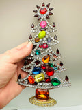 Vintage Czech Rhinestone Christmas Tree #346