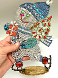 Large Czech Standing Snowman Ornament
