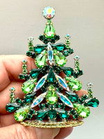 Modern Czech Rhinestone Christmas Tree # 307