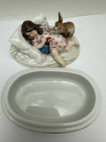 Meissen Child Rabbit Box Paul Helmig RESERVED Richard