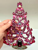Czech Crystal Christmas Mantle Tree #144
