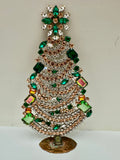 Czech Crystal Christmas Mantle Tree # 202