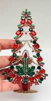 Vintage Czech Rhinestone Christmas Tree # 343