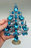 Vintage Czech Crystal Mantle Christmas Tree # 217