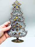 Vintage Amber Czech Christmas Tree #310