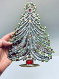 Vintage Czech Rhinestone Mantle Christmas Tree # 305