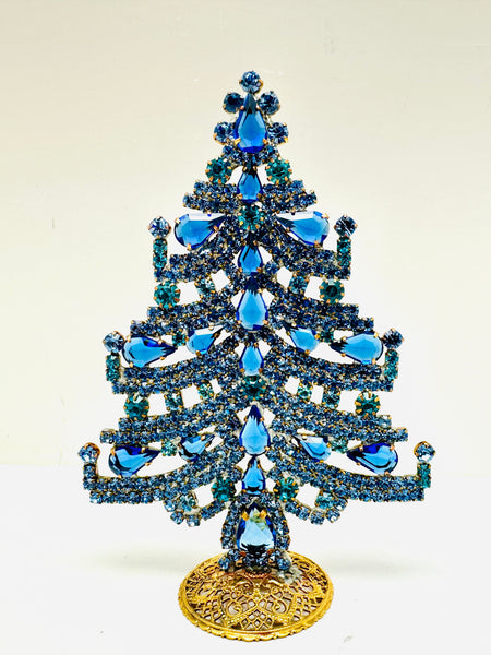 Czech Rhinestone Christmas Tree Decoration #312