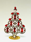 Czech Rhinestone Christmas Tree Decoration #321