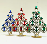 Czech Rhinestone Christmas Tree Decoration #320