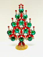 Czech Rhinestone Christmas Tree Decoration #313