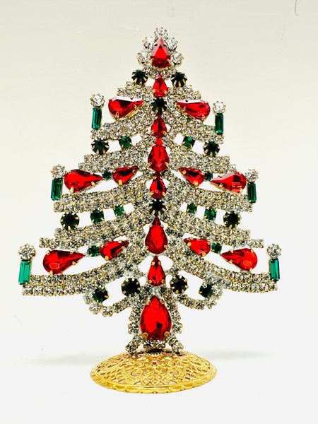 Czech Rhinestone Christmas Tree Decoration #316