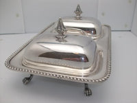 Silver-plate Dual Covered Buffet Server