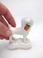 Antique Staffordshire Poodle Miniature