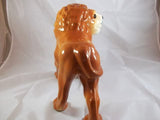 Antique Staffordshire Standing Lion Glass Eyes