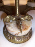 Bronze Talon Foot Antique Oil Lamp