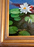 Koi Fish Lily Pond Painting