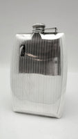 Edwardian Sterling Silver Pocket Flask
