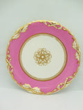 Pair of Antique Pink English Derby Plates