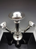 Mappin & Webb Silver Plate Epergne Trumpet Vase Antique