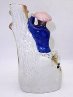 Antique Staffordshire Spill Vase Boy With Chinese Hat