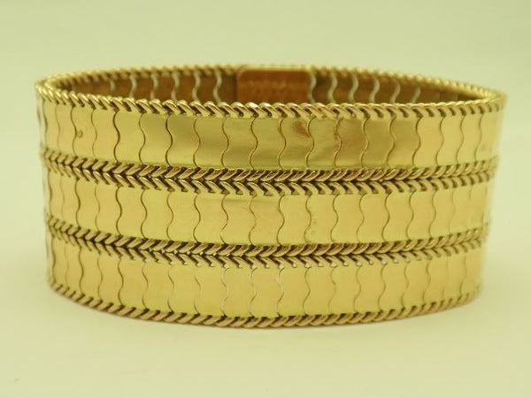 18K Yellow Gold Serpentine Bracelet