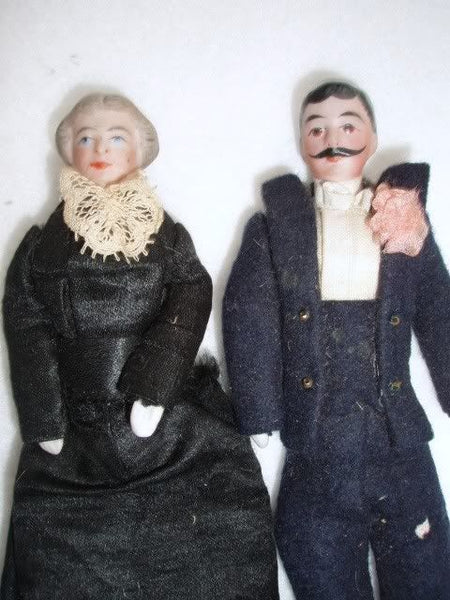 Antique Doll House Doll Couple German