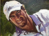 Adam Scott Golfer Portrait Painting