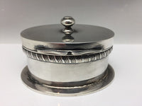 Gold & Silversmiths Handcrafted Sterling Box London circa 1908-9