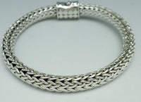 Sterling Bali Artisan Rope Bracelet