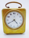 Antique Brass Miniature Clock