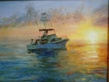 Fishing Excursion Boat Painting