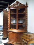 Henry Clay Pair Cherry Corner Cabinets