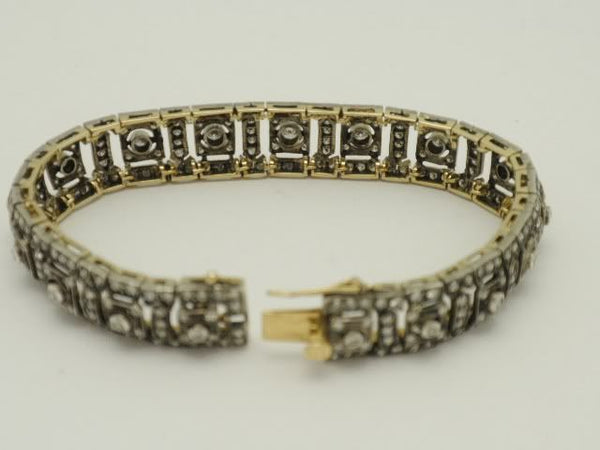 French Art Deco Platinum & Diamond Line Bracelet (719T) | The Antique  Jewellery Company