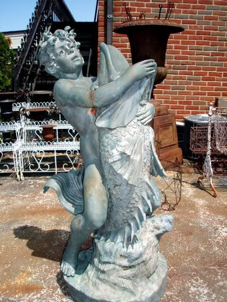 Bronze Boy With Serpent Fountain