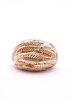 Golden Frond Dome Ring