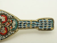 Vintage Italian Mosaic Mandolin Brooch