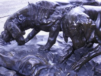 Bronze Hunting Hounds Sculpture